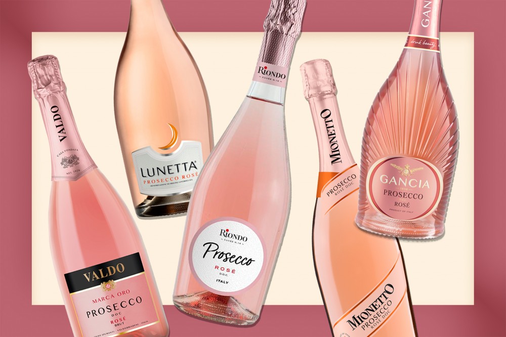 Bottles of Prosecco Rosé