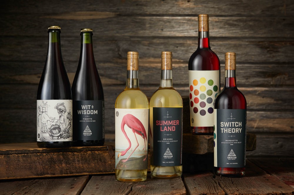 bottles of American Wine Project wine