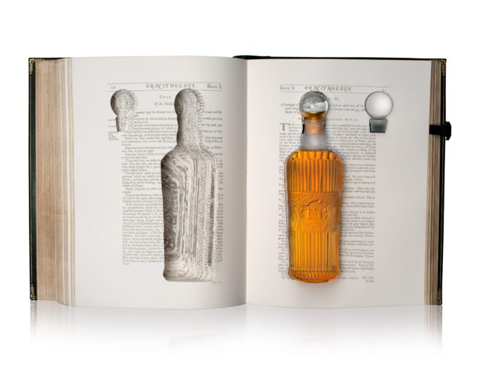 tales of the macallan bottle inside book